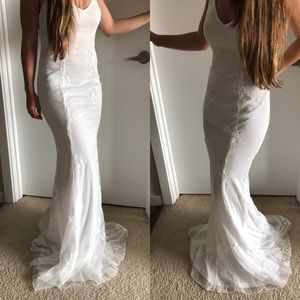 Long Formal/Casual Boho Sheer Lace Dress